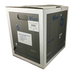 External Cat6 U-UTP 4 Pair Duct Grade Black Velocity - 107-0044 305M Cat6