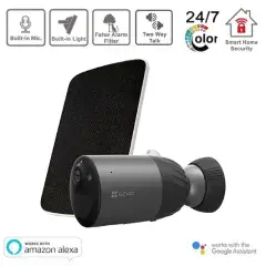 EZVIZ BC1C 4MP HD Stand-alone Long-life Battery Powered Wi-Fi Camera + Solar Charging Panel Kit