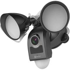 EZVIZ Black LC1-BLK- 1080P Floodlight Camera with Built-in Alarm System