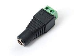 FEMALE DC PLUG WITH TERMINAL BLOCK