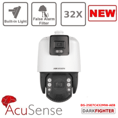 Hikvision IP PTZ DS-2SE7C432MW-AEB(14F1)(P3) TandemVu 7-inch 4 MP 32X Colour & IR Network Speed Dome