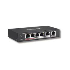 Hilook 4 Port Fast Ethernet Unmanaged POE Switch NS-0106P-35 (O-STD) With 2 Uplink Ports
