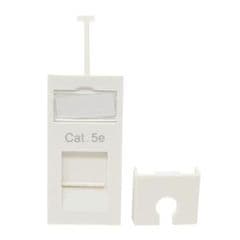Low Profile LP-MODC5E Cat5e Unshielded RJ45 Outlet Module White Network Module