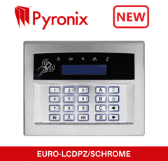 Pyronix EURO-LCDPZ/SCHROME Satin Chrome Surface Keypad