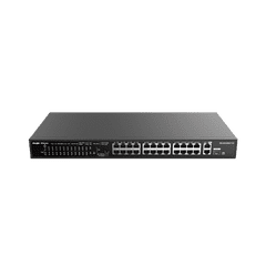 RG-ES126S-P V2 24-Port 10/100 Mbps with 2-Port Gigabit Rackmount PoE Switch