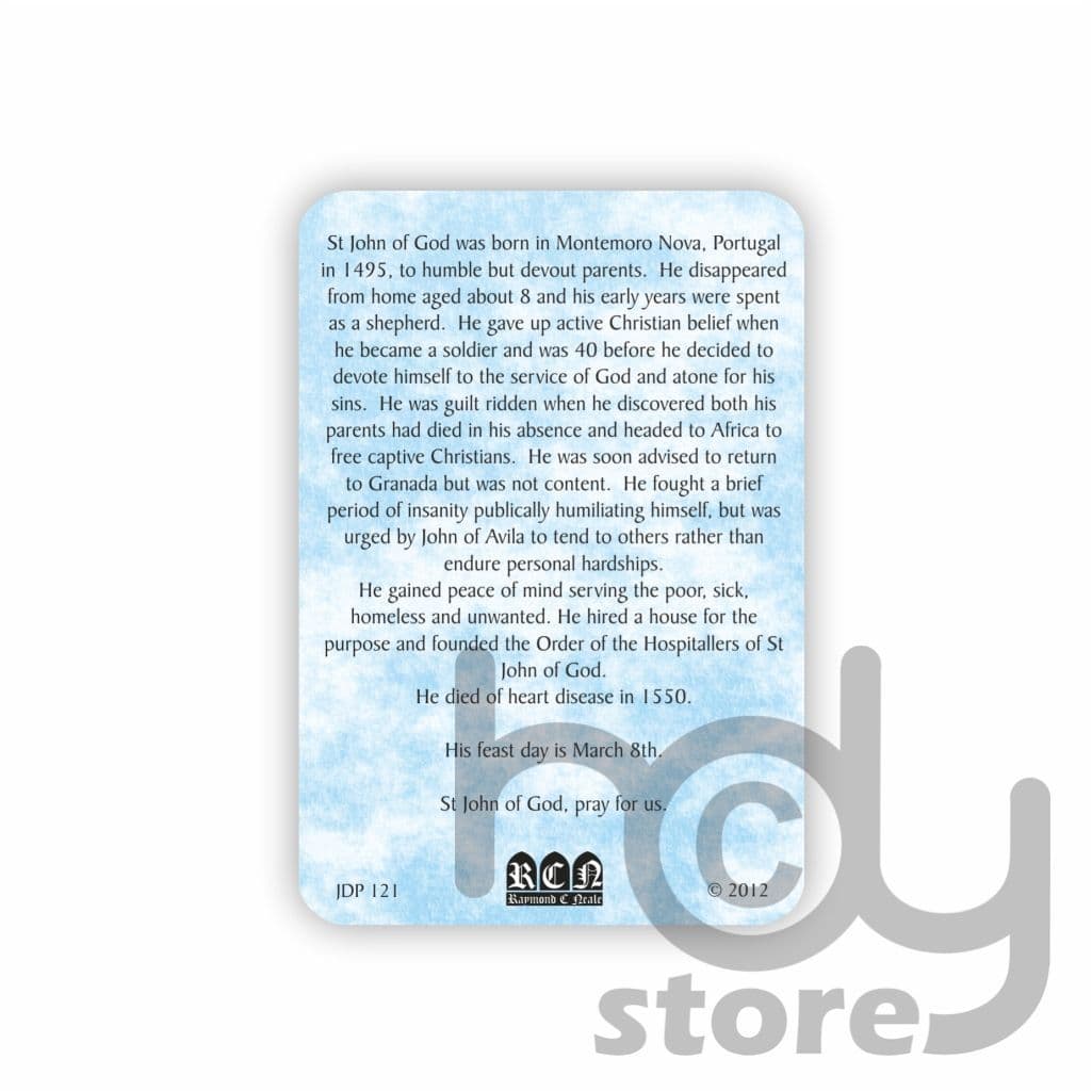 Heart Disease Prayer Card Booklet St John of God