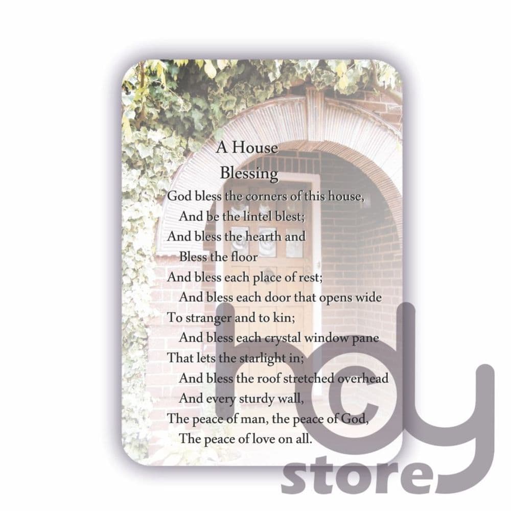 House Blessing Prayer Card