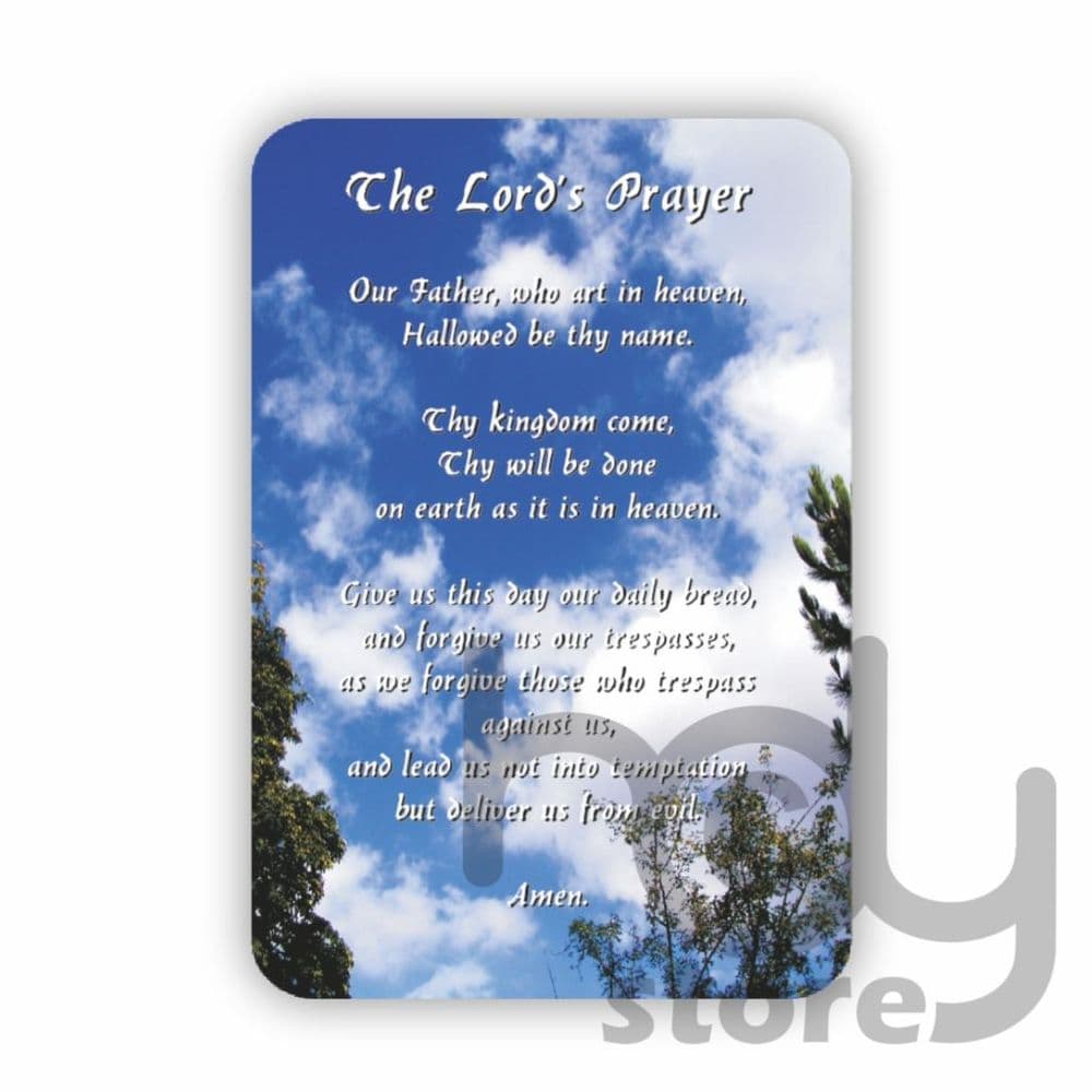 Lord s Prayer Our Father - Prayer Card