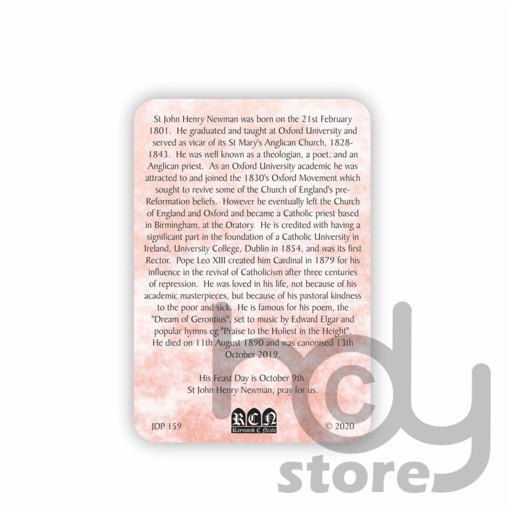 St John Henry Newman Prayer Card Booklet