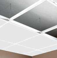 10.8m² Pack of 30 Suspended Ceiling Tiles (600x600, 595mm x 595mm x 7mm) - EasyClean and Wipeable