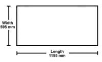 1195mm x 595mm Ecophon Advantage Square Edge Ceiling Tiles