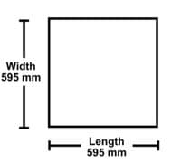 595mm x 595mm Ecophon Microlook Advantage Ceiling Tiles