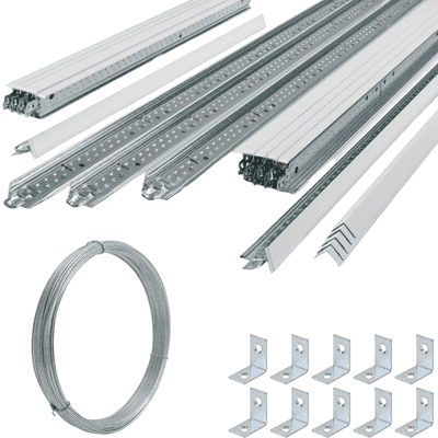 5m2 White Suspended Ceiling Grid System 600 x 600