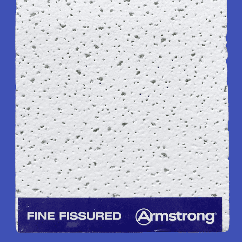ARMSTRONG FINE FISSURED CEILING TILES BOARD 600 x 600mm SQUARE EDGE