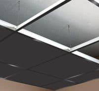 British Gypsum Black Satin Spa Square Edge Ceiling Tiles 595mm x 595mm x 7mm
