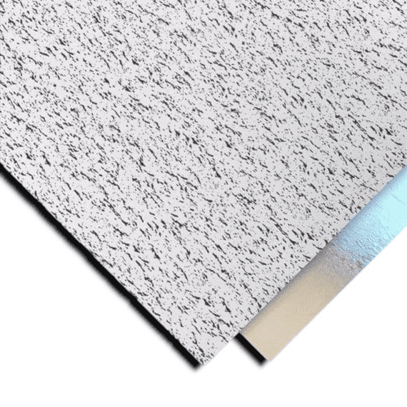 Fissured Print Suspended Ceiling Tiles (Waterproof) Wipeable & Easyclean 595mm x 595mm  x 7mm