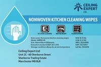 High Grade Nonwoven Kitchen Cleaning Wipes – 650 Sheets (45cm × 50cm)