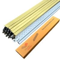Pack of 10 Gold Cross Tee Section 600mm x 24mm  T Bar For Suspended Grid System