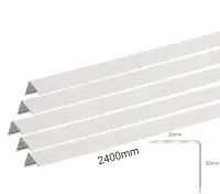 Pack of 5pcs - Suspended Ceiling White Perimeter Angle Trim 2400 - Wall Angle