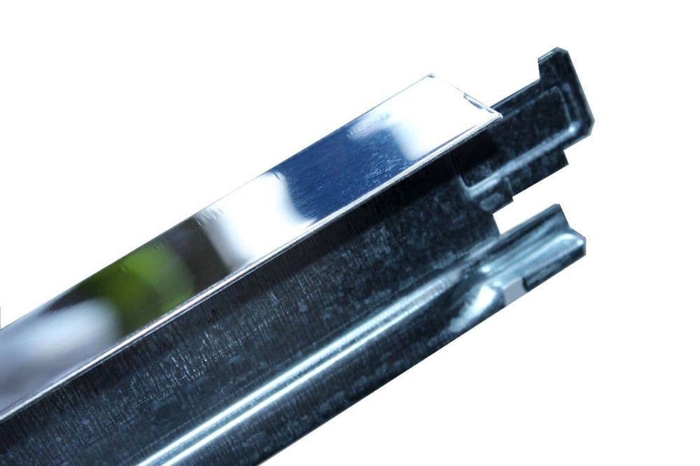 Polished Chrome Mirroring Cross Tee Section 1200mm X 24mm