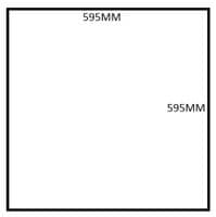 ROCKFON ARTIC TEGULAR CEILING TILES BOARD 600 x 600mm SUSPENDED REVEAL EDGE 24MM
