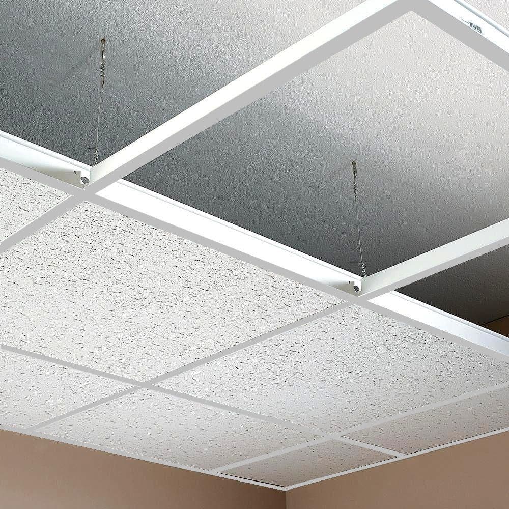 SUSPENDED CEILING GRID BRUSHED CHROME - LOOK ALUMINIUM
