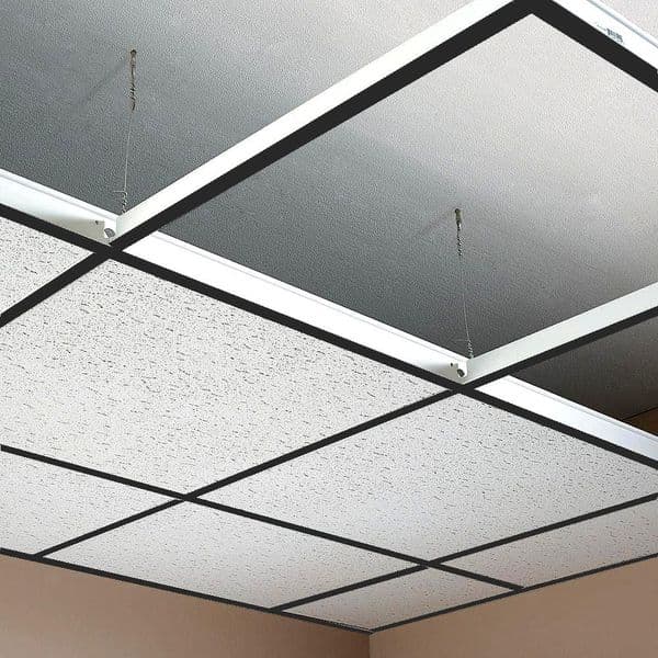 SUSPENDED CEILING GRID SYSTEM DIFFERENT COLOR TILES NOT INCLUDED