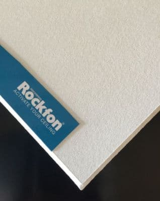 Suspended Rockfon 595mm x 595mm x 15mm  Artic Microlook Ceiling Tiles