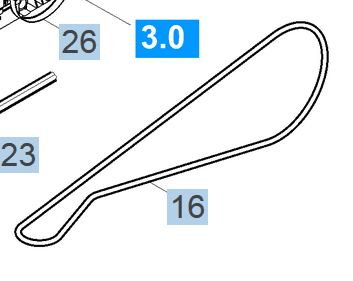 Karcher S4 and S650 Sweeper brush belt