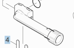 Outlet high-pressure with O-Ring seal