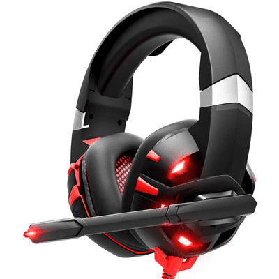 Red LED Gaming Headset