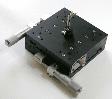 2 Axis 125 x 125mm XY Precision Stage with Specimen Clip