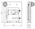 2 Axis 180 x 155mm XY  Precision Specimen Stage with Coaxial Control Knobs