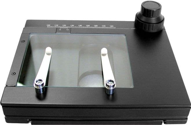 2 Axis 180 x 155mm XY  Precision Specimen Stage with Coaxial Control Knobs