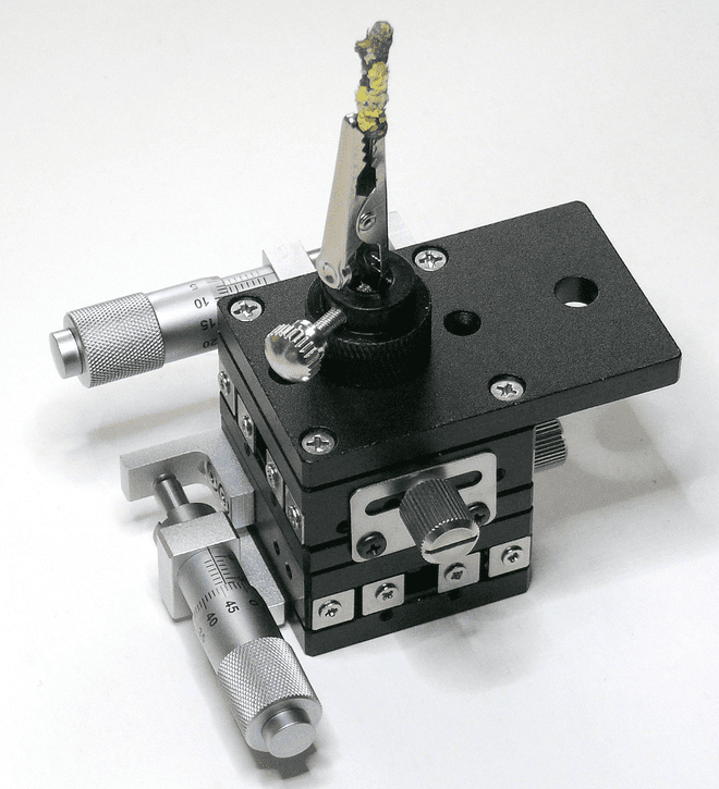2 Axis 40mm  XY Precision Stage with Specimen Clip
