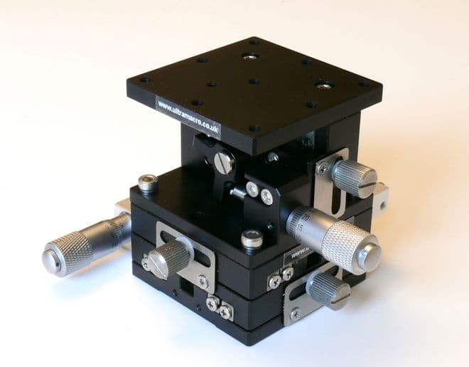 3 Axis 60 x 60mm XYZ  Precision Specimen Stage