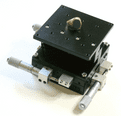 3 Axis 90 x 90 x 10mm XYZ  Precision Stage with Specimen Clip