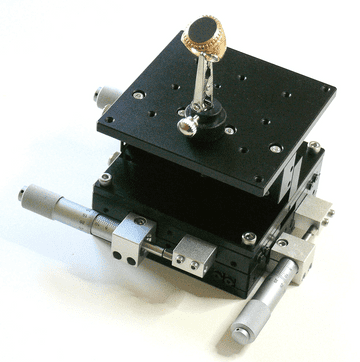 3 Axis 90 x 90 x 10mm XYZ  Precision Stage with Specimen Clip