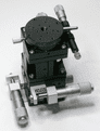 4 Axis 40mm XYZ Theta Precision Stage with Specimen Clip