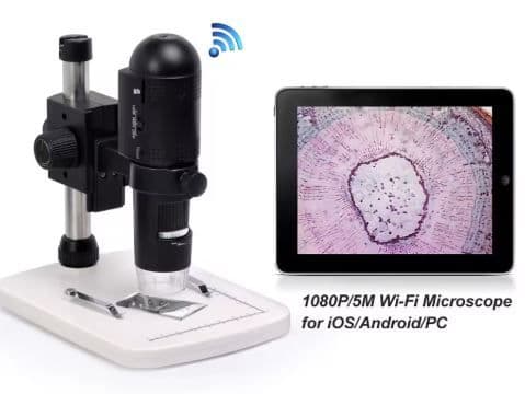GXM 1080PWDM-18G Portable WiFI Digital Microscope with Stand 1080P to 230X