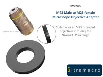 Microscope Objective Adapter M25 to M42