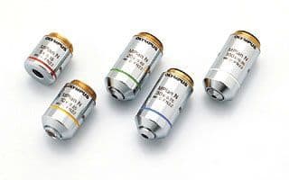 Objective M Plan Achromat Olympus infinity 20X non-coverglass corrected, materials type