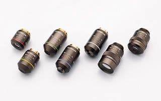 Objective M Plan Fluorite Olympus infinity 50X non-coverglass corrected, materials type