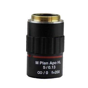 Objective MPLAN APO HL LWD infinity 5X non-coverglass corrected, materials type