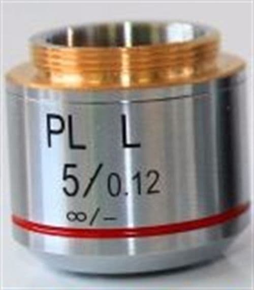 Objective PLAN ACHROMATIC LWD infinity 5X non-coverglass corrected, materials type