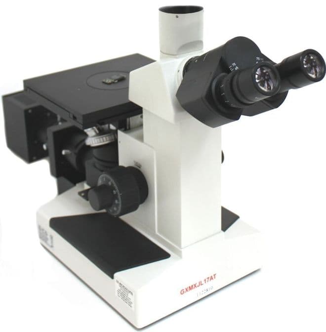 UM1124B, 100X - 600X, Routine and Research, Inverted Metallurgical Microscope