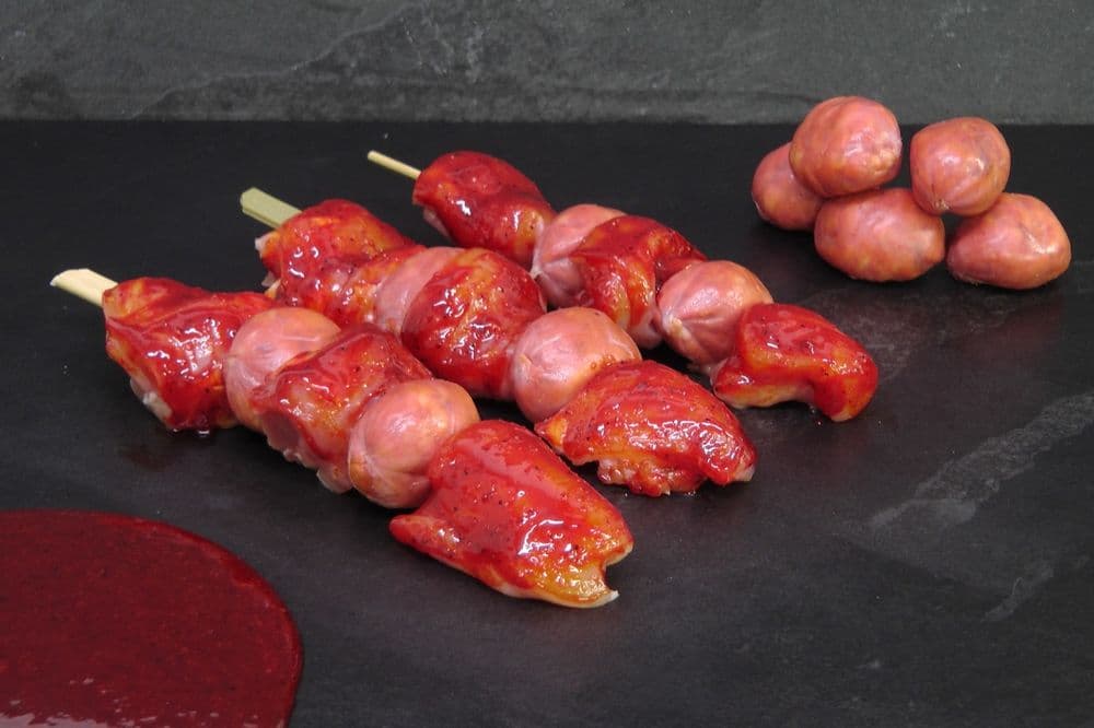 Chicken and Chorizo Kebabs