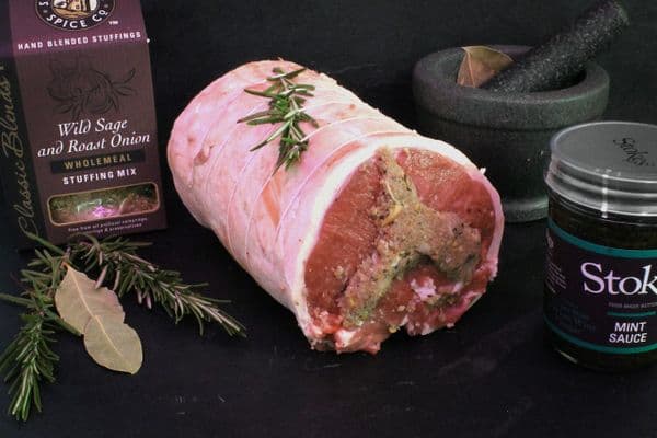 Free Range Lamb Saddle Stuffed