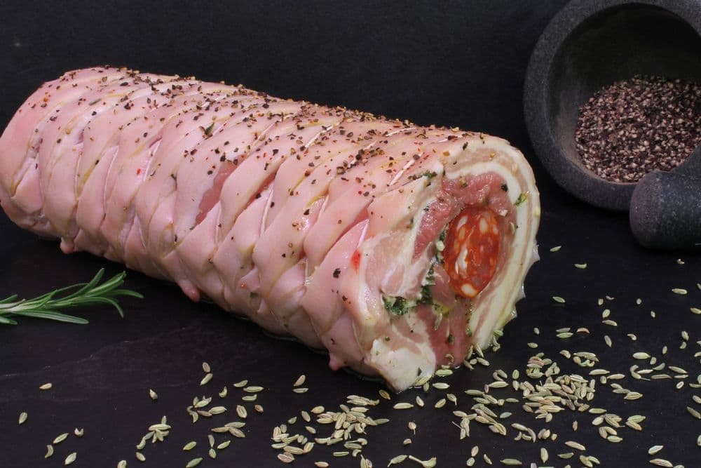 Porchetta with Chorizo Roast