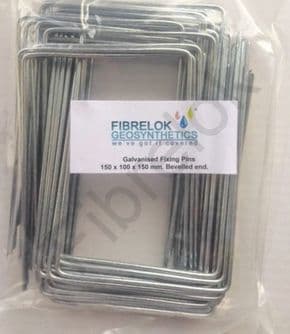 100 Galvanised Fixing Pins 150mm x 100mm x 150mm